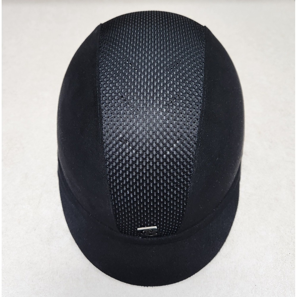 Charles Owen Ayr8 Black Equestrian Riding Helmet Size 6 7/8 56cm Ventilated Mesh